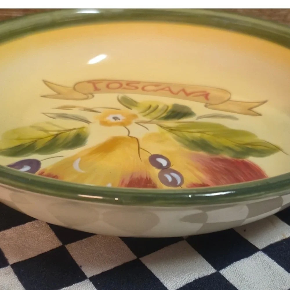 Certified International Toscana Pasta Bowls 2 Pamela Gladding Fruit Design